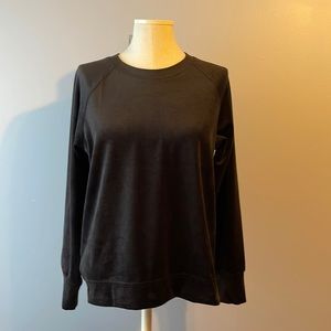 NEW LOU & GREY BLACK VELOUR SWEATSHIRT